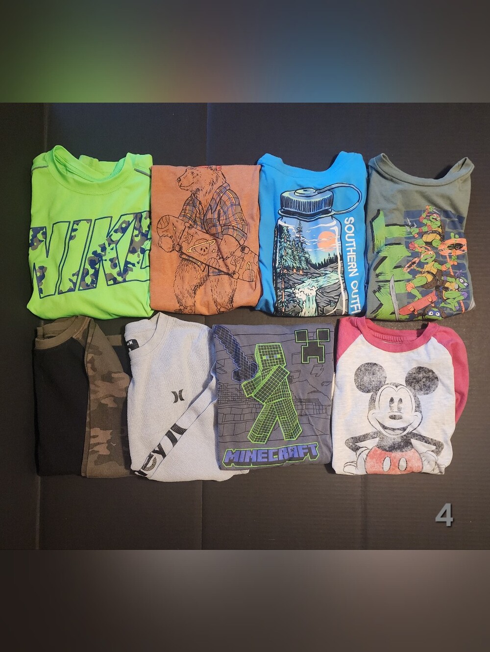 Boys Long Sleeve Shirt Lot of 8 (Size 10-12)